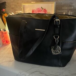 Michael Kors Black Structured Tote Bag